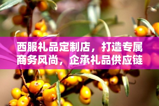 西服礼品定制店，打造专属商务风尚，企承礼品供应链为您呈现
